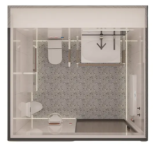 air-conditioned portable restroom