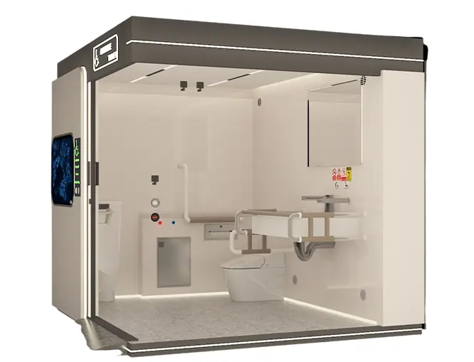 air-conditioned portable restroom