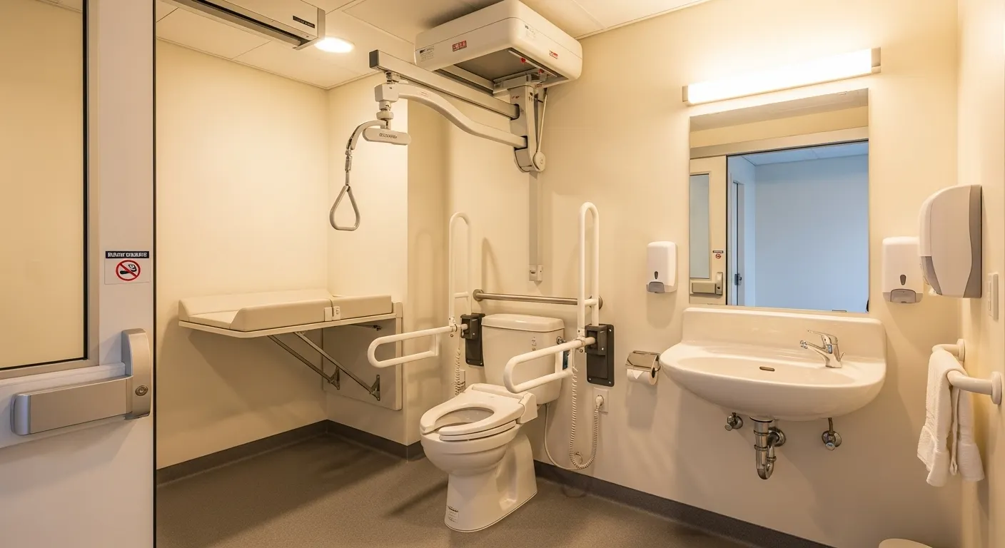 dedicated toilet unit for people with disabilities