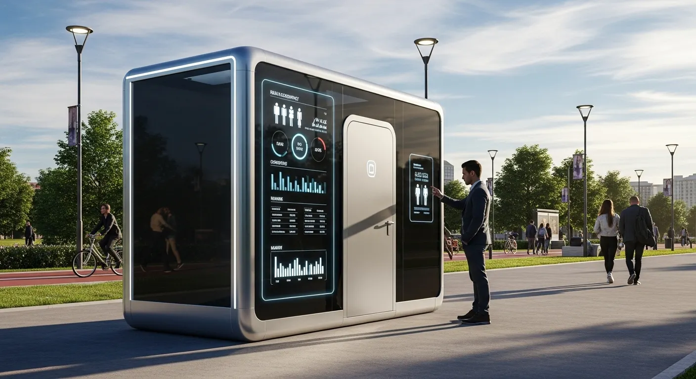 intelligent management of portable public toilets 