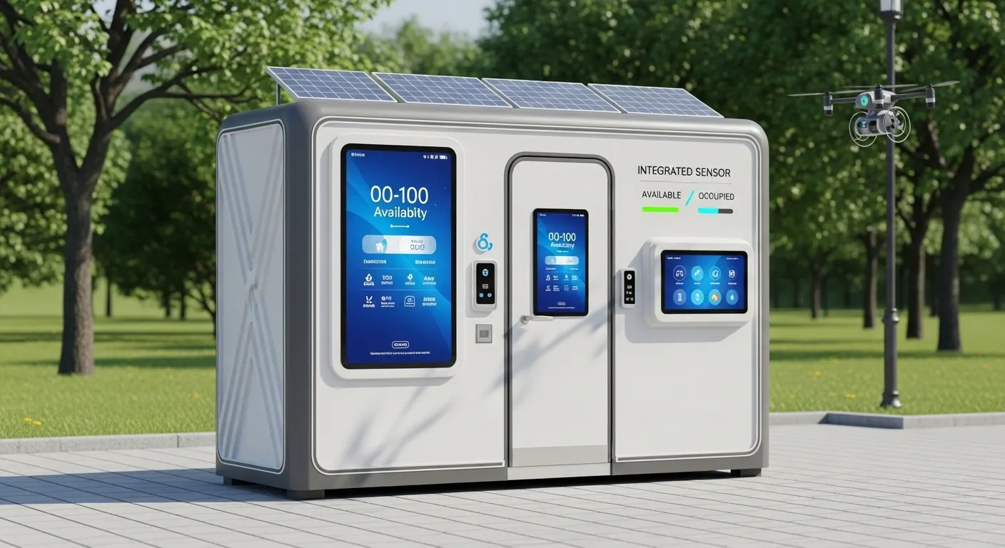 intelligent management of portable public toilets