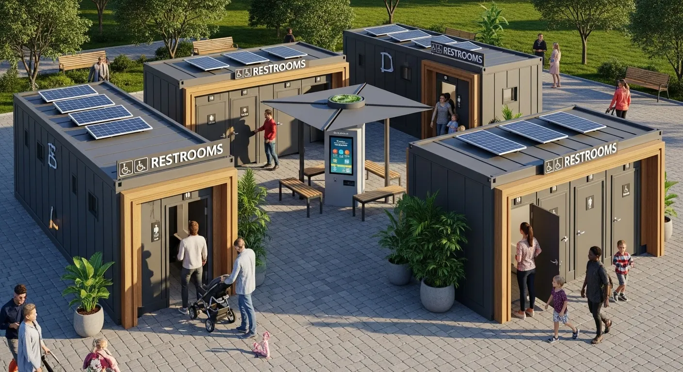 modular and convenient sanitation facilities