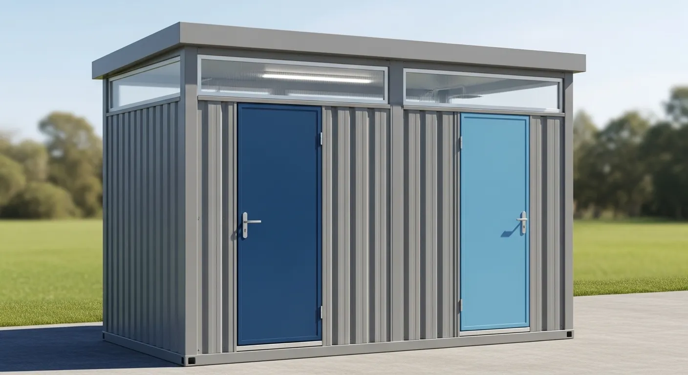 portable toilet and shower facilities