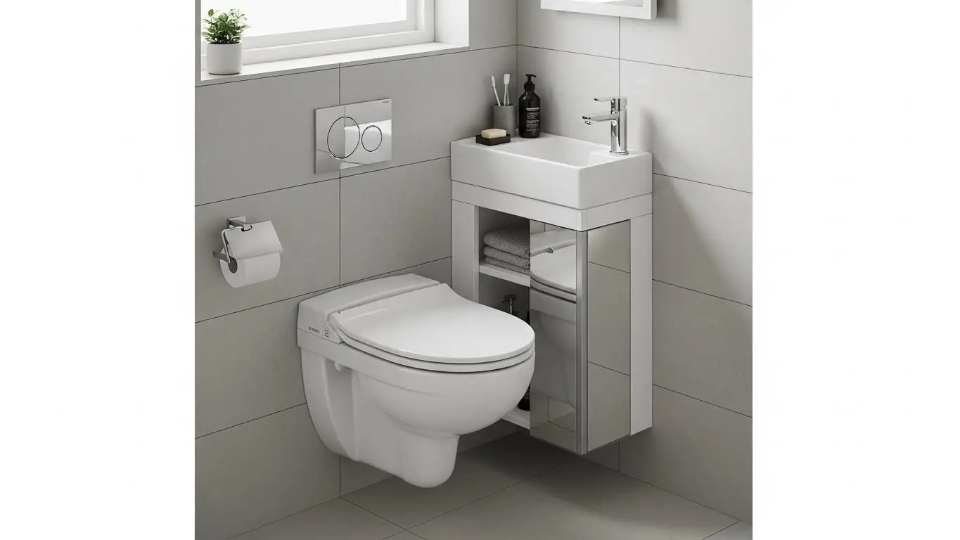 space-saving toilet units