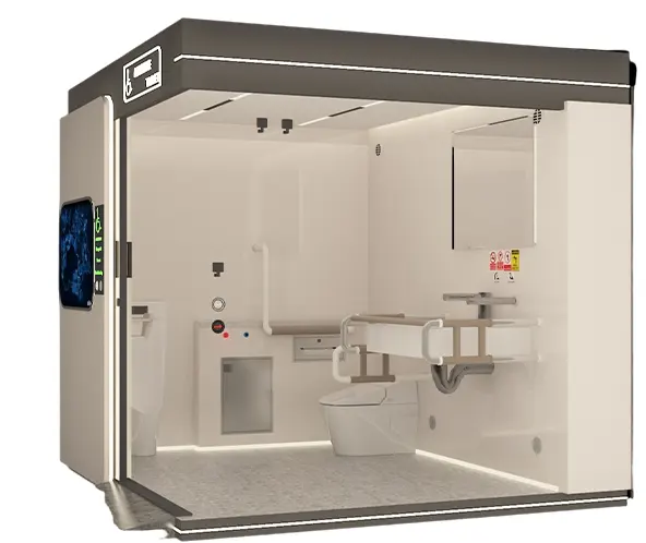 sustainable portable toilet module