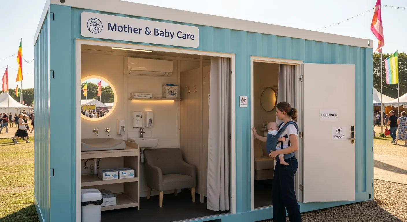 temporary mother and baby care rooms