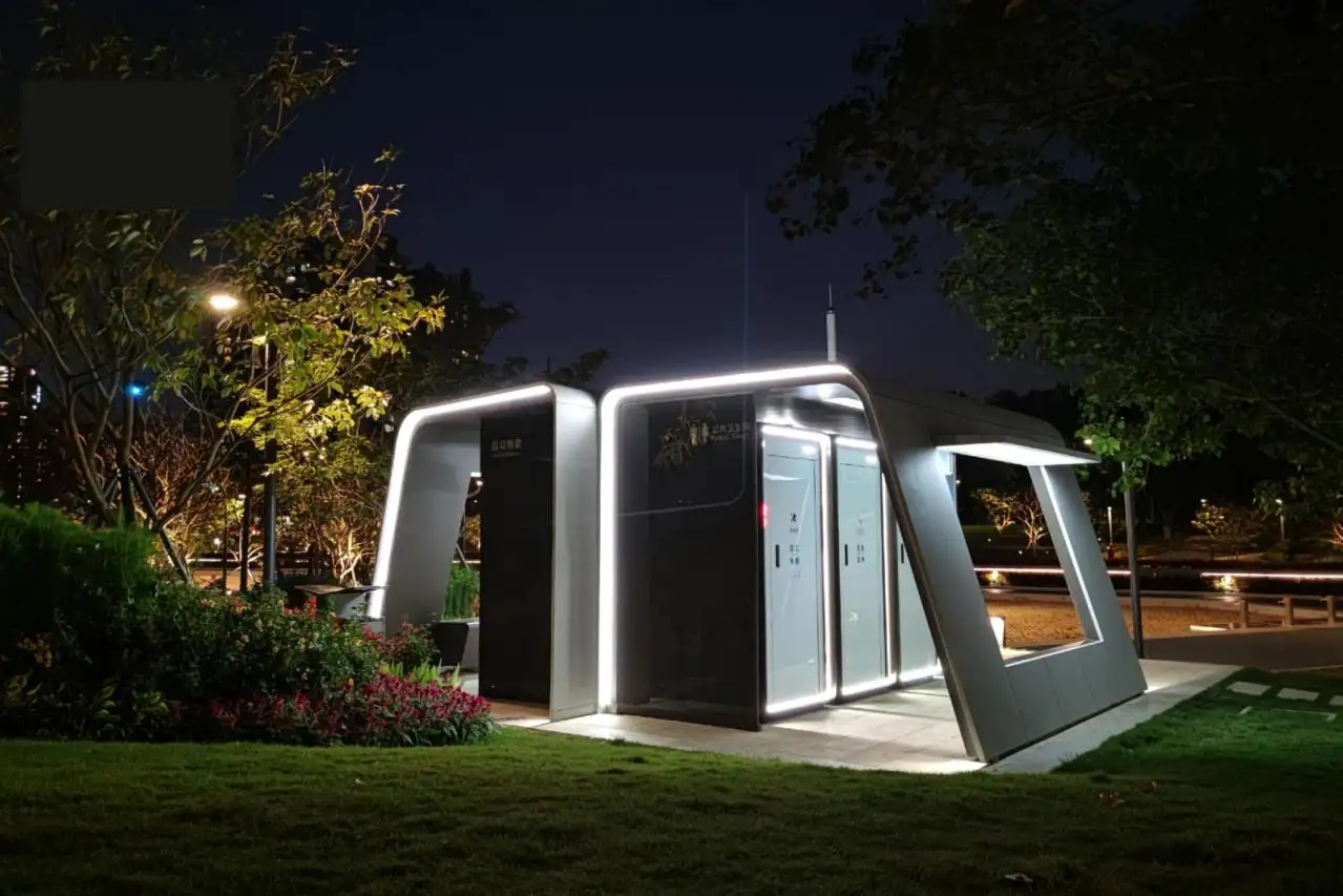 Modular Toilet Building for Public Garden